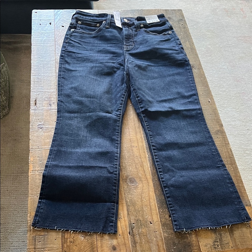 J. Crew Dark Indigo Flare Jeans